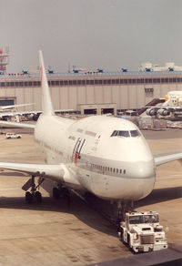 JA8086 @ NRT - Japan Airlines - JAL , official logo Olympic Games Barcelona - by Henk Geerlings