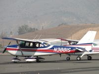 N3881S @ POC - Parked in transient parking - by Helicopterfriend