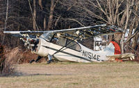 N1514E @ VAY - Hiding in the weeds in the backlot of South Jersey Regional Airport was this 1946 Aeronca, which won't be going anywhere anytime soon. - by Daniel L. Berek