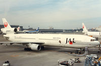JA8587 @ NRT - Japan Airlines , MD-11 JBird - by Henk Geerlings