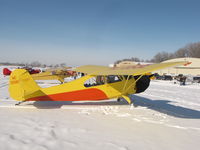 N1358E @ WS17 - Aeronca on skies
