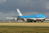 PH-BFD @ EHAM - Just after landing on tke Polderbaan - by Jan Bekker