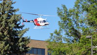 N911EA @ KBIS - Executive Air Taxi Corp Bell 206L3, Angel Air Care in Bismarck ND - by Paul Vetter