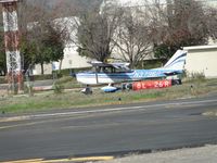 N3796R @ POC - On the ground and rolling out on runway 26R - by Helicopterfriend
