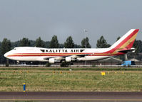 N709CK @ EHAM - Taxi to the Cargo gate of Schiphol Airport - by Willem Göebel
