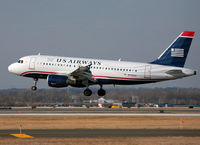 N732US @ KPHL - Touching down on 27R at PHL.