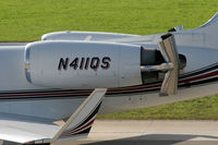 N411QS @ LSZH - thrust-reverser detail shoot - by Loetsch Andreas