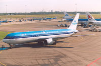 PH-BZF @ EHAM - KLM , special logo on fuselage = The World is Just a Click Away = - by Henk Geerlings
