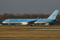 G-OOBF @ EGCC - Operated by Thomson for TCS & Starquest Expedition, this VIP-configured B757 seats 78 passengers in plush VIP-style leather seating - by Chris Hall