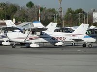 N65831 @ FUL - Parked and tied down - by Helicopterfriend