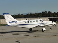 N900CB @ FUL - Parked and tied down - by Helicopterfriend