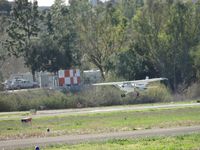N152BS @ POC - Getting ready to touch down on runway 8R - by Helicopterfriend