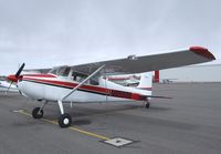 N8555B @ KRXE - Cessna 172 (taildragger) at Rexburg-Madison County airport, Rexburg ID - by Ingo Warnecke