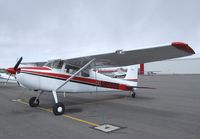 N8555B @ KRXE - Cessna 172 (taildragger) at Rexburg-Madison County airport, Rexburg ID