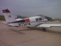 N7347W @ KICL - Sitting on the ramp on a windy day in Clarinda - by Floyd Taber