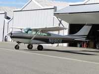 N8910X @ CCB - Parked outdie a hanger - by Helicopterfriend