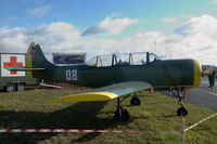 OY-YAC @ EKRK - Aerostar built Yak-52 at Roskilde airport, Denmark.