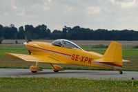 SE-XPK @ EKRK - Swedish Van's RV-4 homebuilt taxying at Roskilde airport, Denmark.