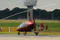 OY-1020 @ EKRK - Calidus autogiro taxying at Roskilde airport. - by Henk van Capelle