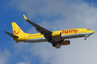 D-ATUL @ GCTS - TUI Fly's 2011 Boeing 737-8K5, c/n: 38820