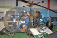 XT108 - Westland Sioux AH1, c/n: 1571 at Army Flying Museum at Middle Wallop