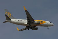 OY-PSF @ GCTS - Primera Air's 1998 Boeing 737-7Q8, c/n: 28210