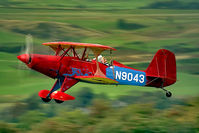 N9043 @ EGPG - This awful paint job was in support of some advertising if memory serves me ok!!I do remember how dark it was however,  nice work Jim!! Cumbernauld Airport nr Glasgow