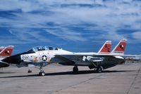 161866 @ KNTU - Grumman F-14A Tomcat displaying the markings of Fighting Sqdn Thirty-One  (VF-31, 'Tomcats) , photographed on the NAS Oceana VA., flight line. 10 Ocdtober 1985 - by Thomas P. McManus