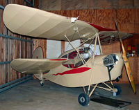N43993 @ WS17 - This cutie was built by the designer himself, Henri Mignet, in 1937.  It was restored and flown by Frank Eaton in 1946 before coming to the museum. - by Daniel L. Berek
