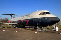 G-AVMU @ EGSU - First flight ever on a jet was on one of this ones sister ships!