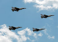 87-0319 @ KNXX - Thunderbird  One leading a formation over NS Willow Grove, PA.  at Thunder Over The Grove.