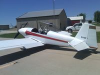 N144MR @ KICL - In for passenger pickup - by Floyd Taber
