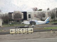 N9085J @ POC - Passing taxiway Cocco rolling westbound for take off from 26L - by Helicopterfriend