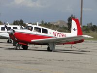 N7176V @ AJO - Tied down & parked - by Helicopterfriend