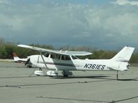 N361ES @ AJO - Tied down & parked - by Helicopterfriend