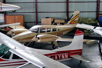 G-BSHA @ EGNH - inside the packed Blackpool Air Centre hangar - by Chris Hall