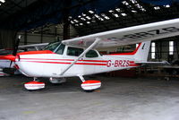 G-BRZS @ EGNH - inside the Fly Blackpool hangar - by Chris Hall