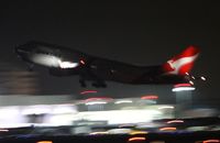 VH-OEG @ KLAX - VH-OEG takes off at midnight