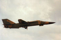 68-0055 @ MHZ - F-111E of 55th Tactical Fighter Squadron/20th Tactical Fighter Wing on a flypast at the 1993 RAF Mildenhall Airshow. - by Peter Nicholson