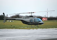 G-REMH @ EGTB - Bell Jet Ranger III at a wet miserable Wycombe Air Park. Ex N65560 - by moxy