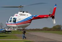 G-TTMB @ X4BN - Being shepherded into a tight refuelling area - by glider
