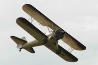 OY-RAM @ EKRK - Fly-past of a Stearman at Roskilde airport, Denmark. - by Henk van Capelle