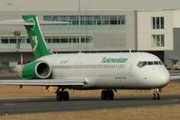 EZ-A107 @ EGBB - Turkmenistan Airlines 2005 Boeing 717-22K, c/n: 55187 being ferried back to USA - by Terry Fletcher