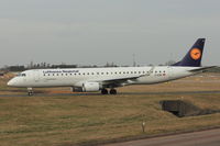 D-AEBF @ EGBB - Lufthansa 2011 Embraer ERJ-195LR (ERJ-190-200 LR), c/n: 19000411 - by Terry Fletcher