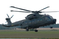 M-517 @ EKRK - Danish Air Force EH101 helicopter flying at Roskilde airport. Very large and impressive! - by Henk van Capelle