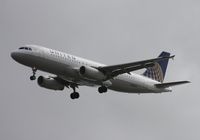 N462UA @ TPA - United A320 doing Kai Tak style approach - aircraft would fly parallel with the Howard Frankland Bridge before turning last second onto Runway 1L - due to airshow at nearby MacDill AFB - by Florida Metal