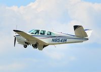 N8541M @ KBTP - Departing Runway 26 - by Steel61