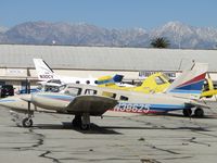 N38625 @ CNO - Tied down and parked - by Helicopterfriend