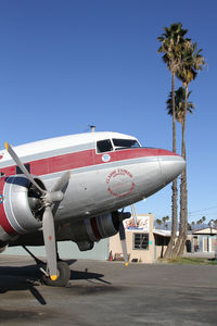 N103NA @ RIR - A DC-3 nose & a palm tree. Pure heaven!! - by Duncan Kirk