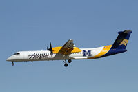 N403QX @ PSP - Wearing Montana Bobcat colors - by Duncan Kirk